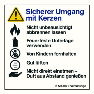 Sicherer Umgang mit Kerzen